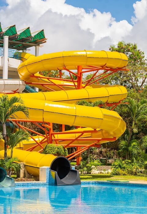Midnight Cascade dark tunnel water slide Kenya